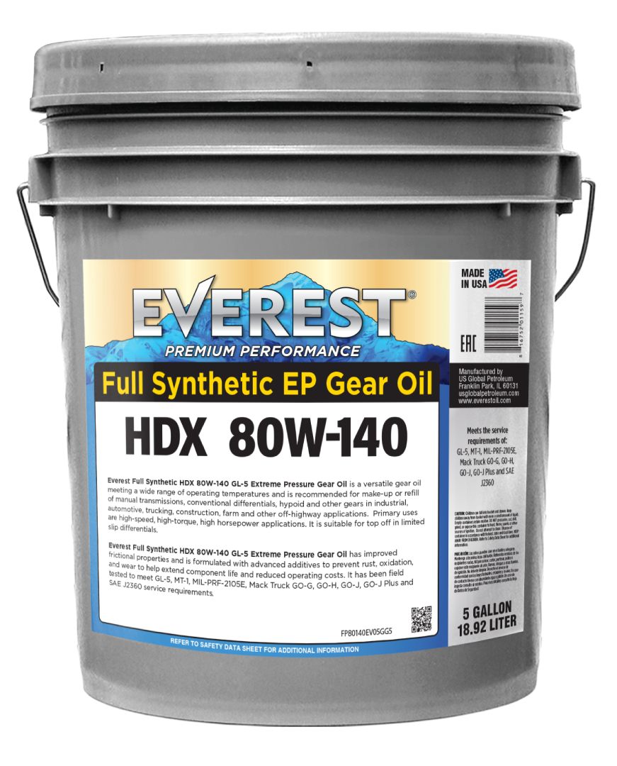 Everest 80W-140 Full Synthetic GL-5 GEAR OIL